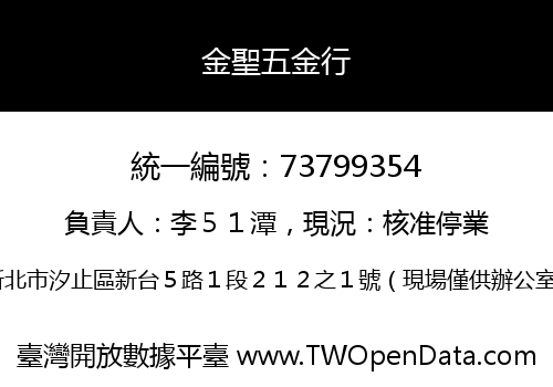 金聖五金行
