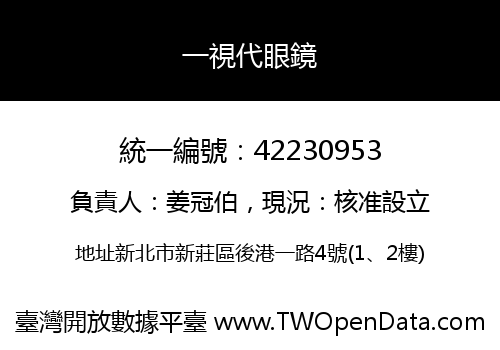 一視代眼鏡