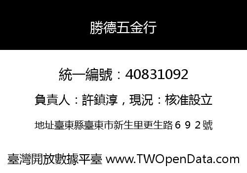 勝德五金行
