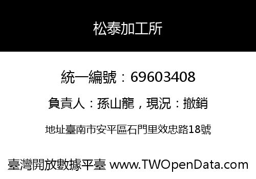 松泰加工所