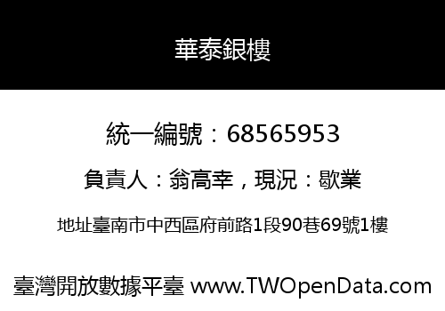 華泰銀樓