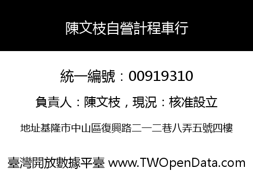 陳文枝自營計程車行