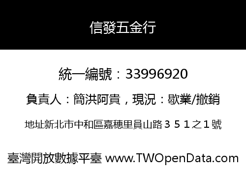 信發五金行