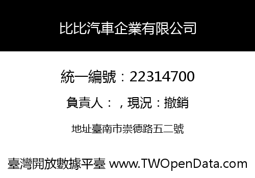 比比汽車企業有限公司