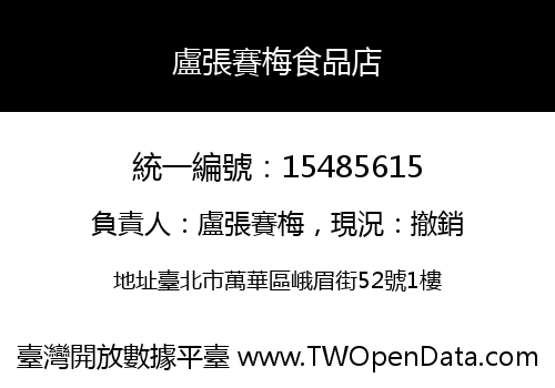 盧張賽梅食品店