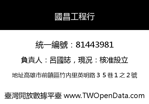 國昌工程行