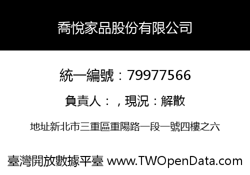 喬悅家品股份有限公司