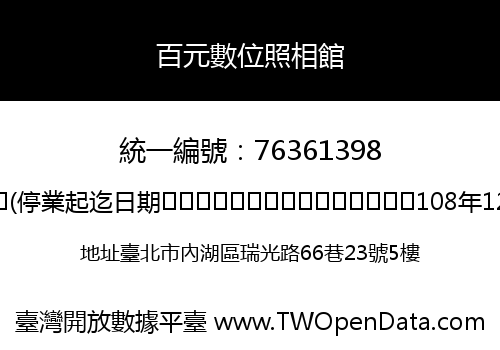 百元數位照相館