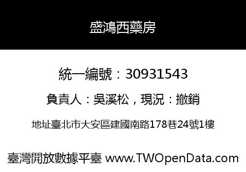 盛鴻西藥房