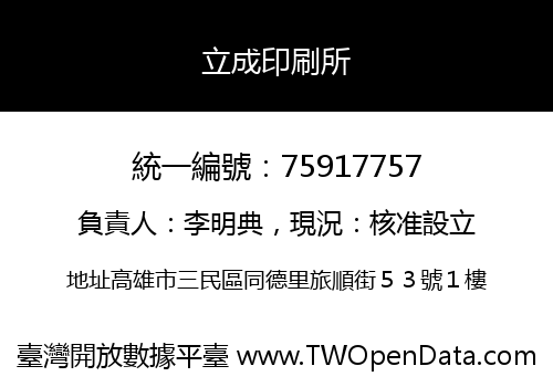 立成印刷所