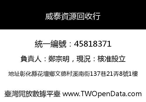威泰資源回收行