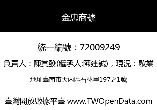 金忠商號