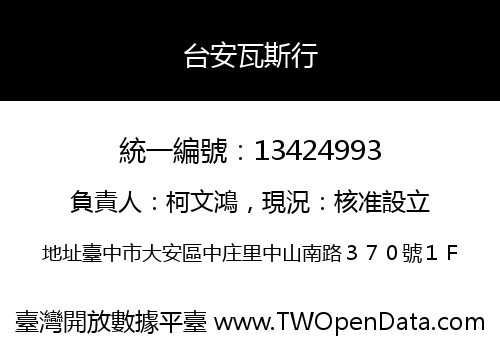 台安瓦斯行