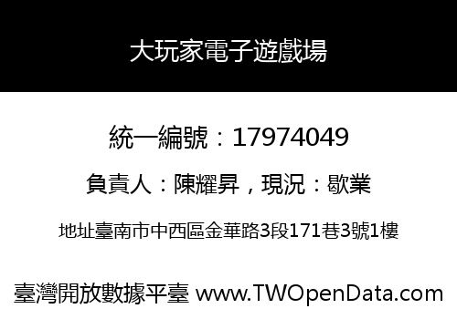 大玩家電子遊戲場