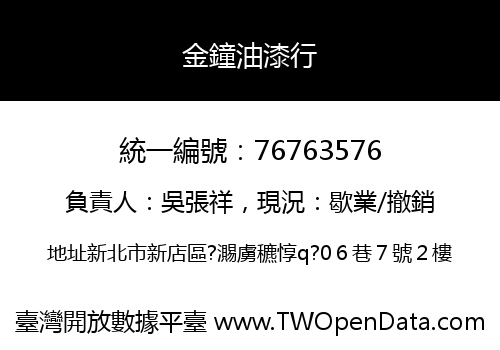 金鐘油漆行