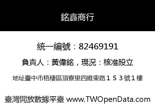 銘鑫商行