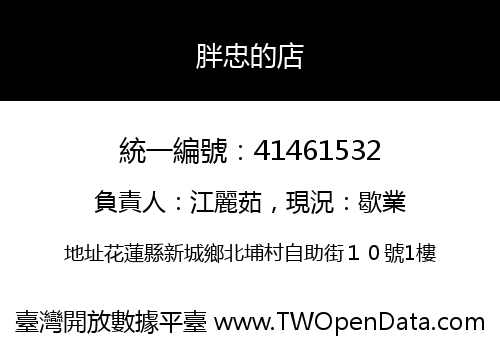 胖忠的店