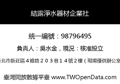 結露淨水器材企業社