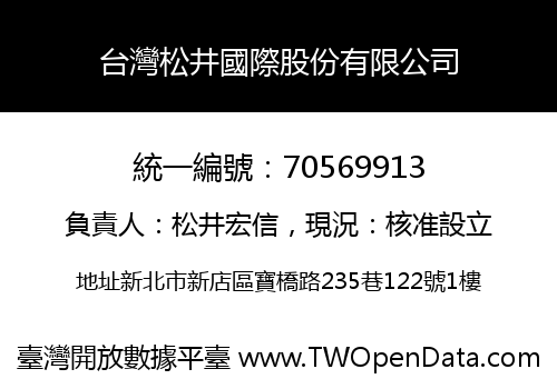 台灣松井國際股份有限公司