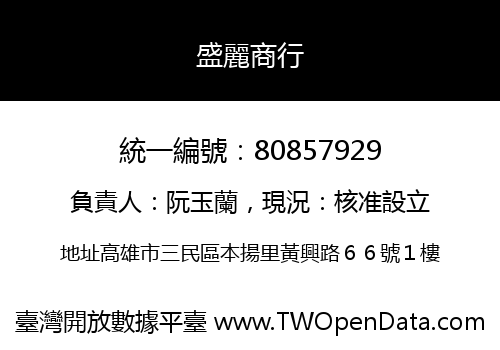 盛麗商行