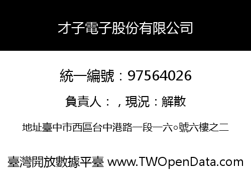 才子電子股份有限公司