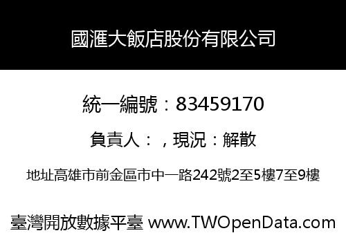 國滙大飯店股份有限公司