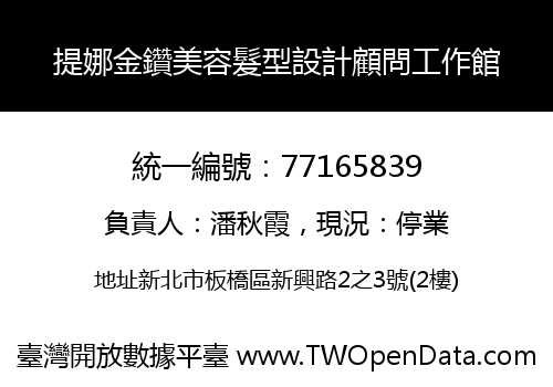 提娜金鑽美容髮型設計顧問工作館