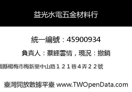益光水電五金材料行