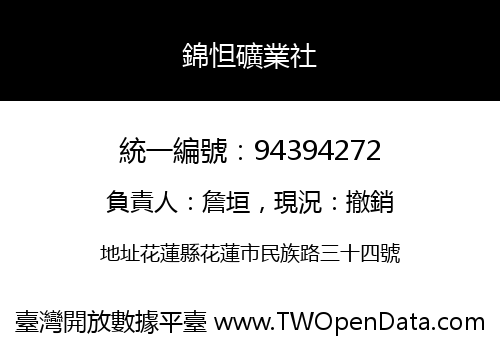 錦怛礦業社
