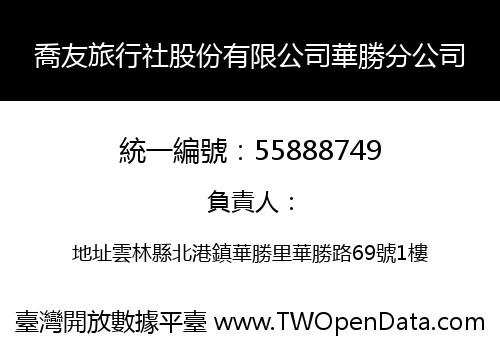 喬友旅行社股份有限公司華勝分公司