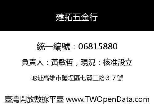 建拓五金行