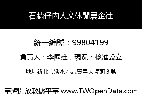 石牆仔內人文休閒農企社