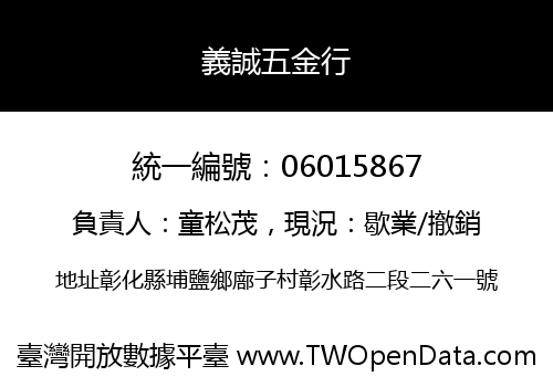 義誠五金行