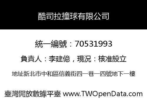 酷司拉撞球有限公司