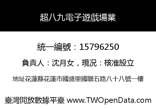 超八九電子遊戲場業