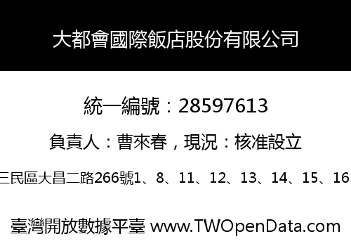 大都會國際飯店股份有限公司