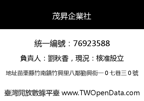 茂昇企業社