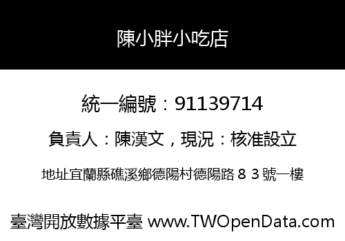 陳小胖小吃店