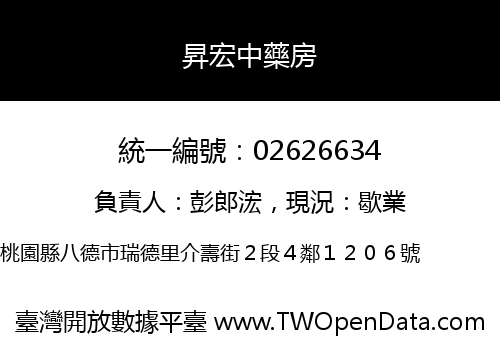 昇宏中藥房