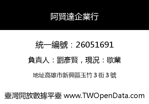 阿賢達企業行