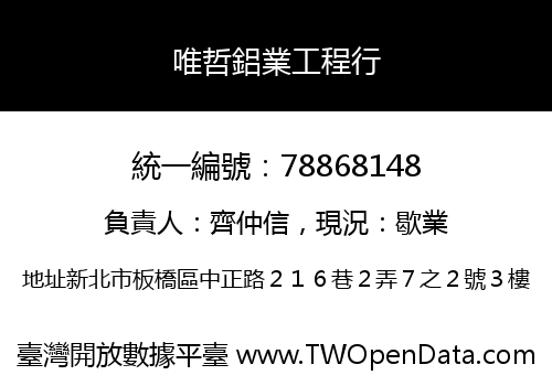 唯哲鋁業工程行