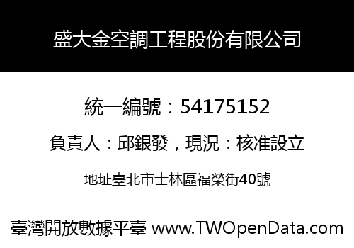 盛大金空調工程股份有限公司