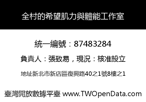 全村的希望肌力與體能工作室