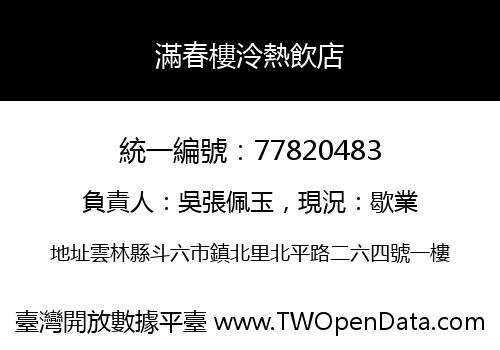 滿春樓泠熱飲店