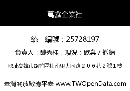 萬鑫企業社