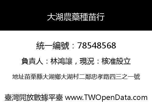 大湖農藥種苗行