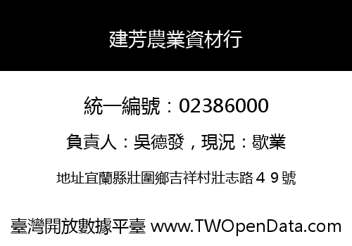 建芳農業資材行