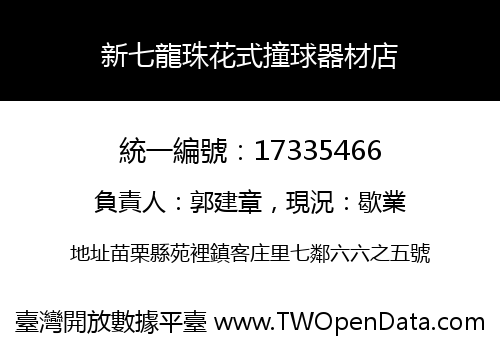 新七龍珠花式撞球器材店