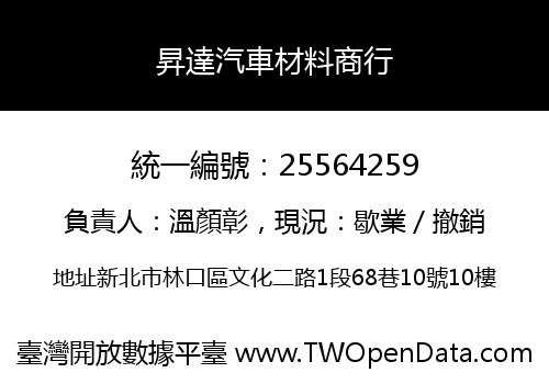 昇達汽車材料商行