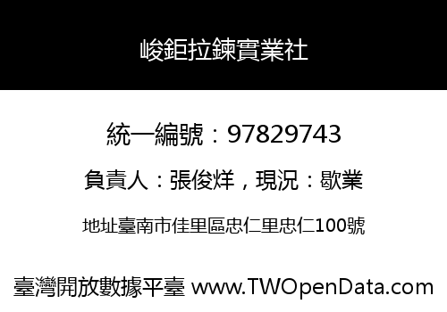 峻鉅拉鍊實業社
